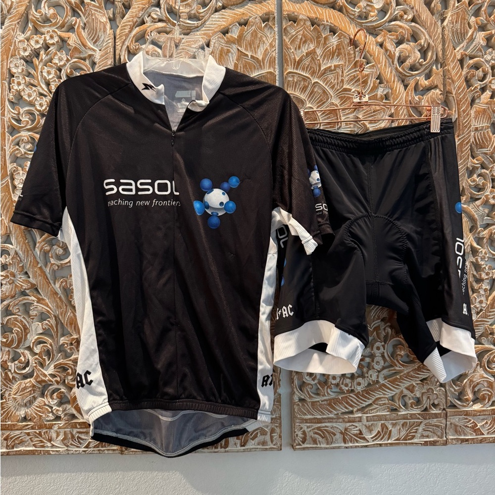 ATAC Sportswear SASOL (South Africa) Cycling Jersey M & Padded Shorts L Set